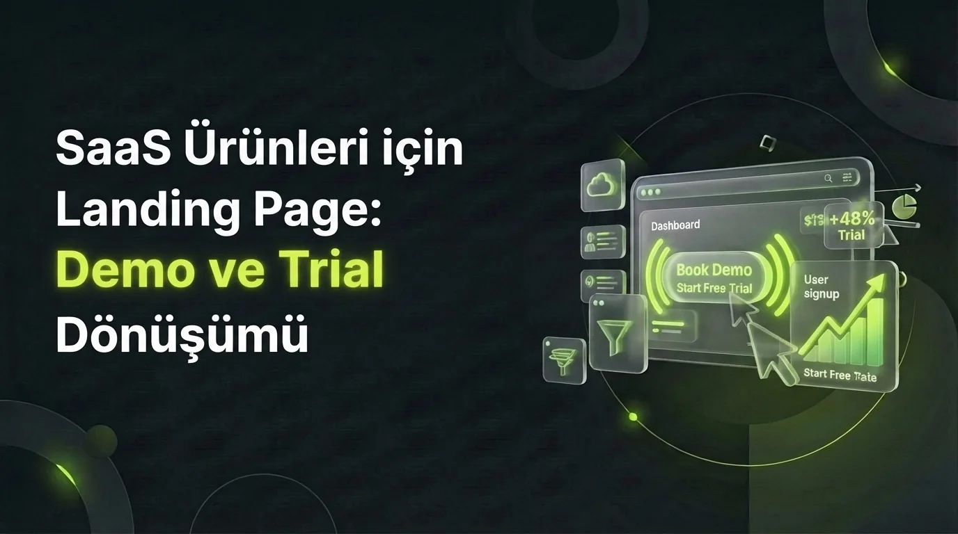 SaaS Ürünleri için Landing Page: Demo ve Trial Dönüşümü – Worldline Agency blog kapak görseli